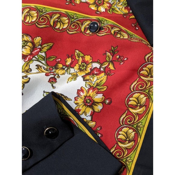 ZARA | Floral Scarf Button Down Shirt Dress Sheer Tunic Size: Small - Picture 9 of 9